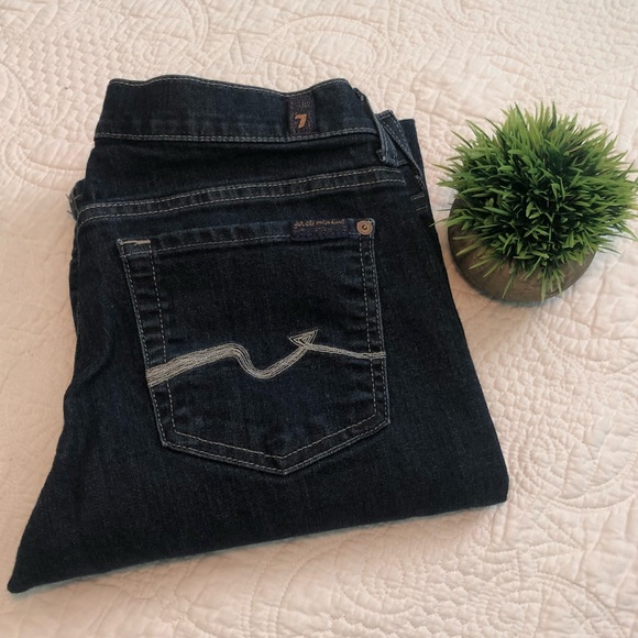 7 For All Mankind Denim - 7 for All Mankind  Dark Wash BootCut Jeans